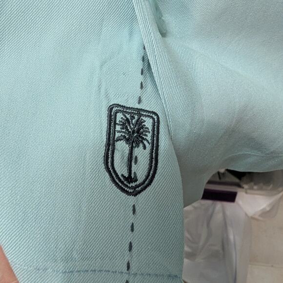 Paradise Collection Shirt Silk Cotton Blend Rockabilly Vacation Resort - Size L - Picture 6 of 10